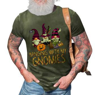 Hanging With My Gnomies Halloween Thanksgiving Christmas 3D Print Casual Tshirt - Thegiftio UK