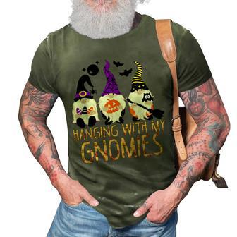 Hanging With My Gnomies Halloween Thanksgiving Christmas 3D Print Casual Tshirt - Thegiftio UK