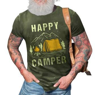 Happy Camper - Camping Rv Camping For Men Women And Kids 3D Print Casual Tshirt - Seseable