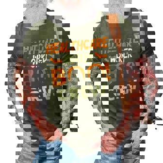 Heathcare Worker Boo Crew Nurse Ghost Funny Halloween 3D Print Casual Tshirt - Seseable
