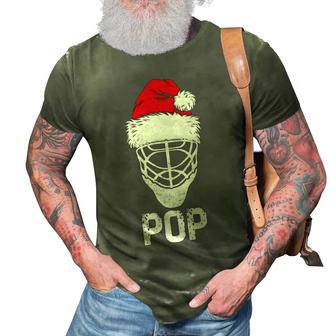 Hockey Pop Santa Christmas Family Xmas Gifts 3D Print Casual Tshirt - Thegiftio UK