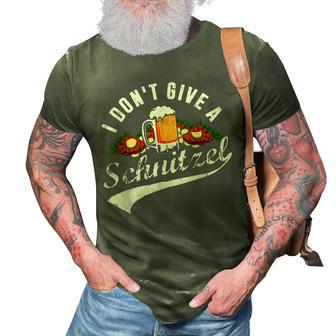 I Dont Give A Schnitzel Oktoberfest Beer Festival 3D Print Casual Tshirt - Thegiftio UK