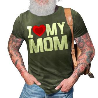 I Heart My Mom Love My Mom Happy Mothers Day Family Outfit 3D Print Casual Tshirt - Thegiftio UK
