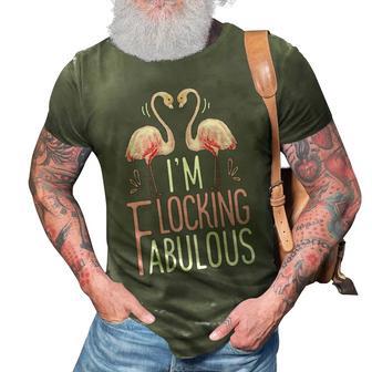 Im Flocking Fabulous Pink Flamingo 3D Print Casual Tshirt - Thegiftio UK