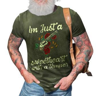Im Just A Sweetheart 3D Print Casual Tshirt - Seseable