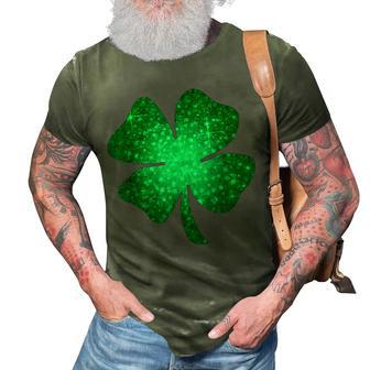 Irish Lucky Shamrock Green Four Leaf Clover St Patricks Day 3D Print Casual Tshirt - Thegiftio UK