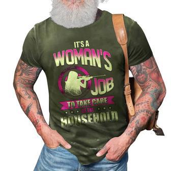 Its A Womans Job 3D Print Casual Tshirt - Seseable