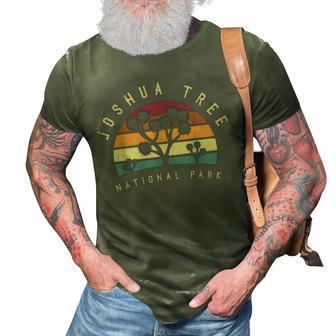 Joshua Tree National Park Vintage Us Nationalpark V2 3D Print Casual Tshirt - Seseable