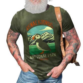 Kenai Fjords National Park Us Puffin Bird Alaska 3D Print Casual Tshirt - Seseable