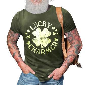 Lucky Charmer Funny St Patricks Day Irish Shamrock 3D Print Casual Tshirt - Thegiftio UK