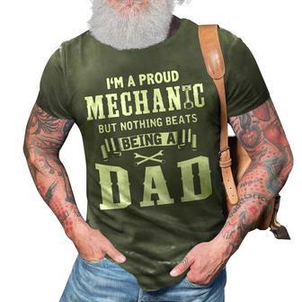 Mechanic - Nothing Beats Being A Dad 3D Print Casual Tshirt - Seseable
