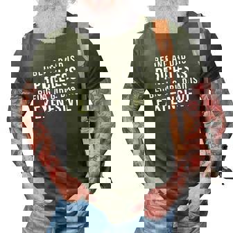Mens Being A Dad Is Priceless Being A Girl Dad Is Expensive Funny 3D Print Casual Tshirt | Mazezy