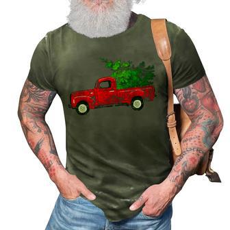 Merry Christmas Buffalo Truck Tree Red Plaid For Men Women V2 3D Print Casual Tshirt - Thegiftio UK
