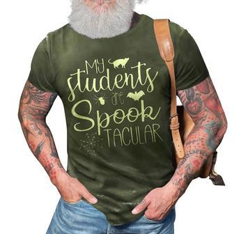 My Students Are Spooktacular 3D Print Casual Tshirt - Seseable