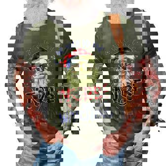 Nurse Christmas - Be Nice To The Nurse Santa Is Watching 3D Print Casual Tshirt - Thegiftio