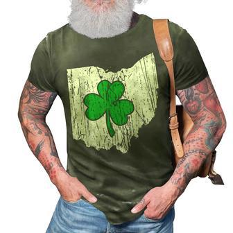 Ohio State St Patricks Day Ohio Green Shamrock 3D Print Casual Tshirt - Thegiftio UK