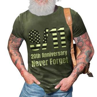 Patriot Day 911 We Will Never Forget Tshirtnever September 11Th Anniversary 3D Print Casual Tshirt - Thegiftio UK