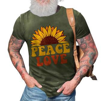 Peace Sign Love 60S 70S Tie Dye Hippie Halloween Costume V8 3D Print Casual Tshirt - Seseable