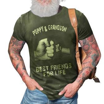Poppy & Grandson - Best Friends 3D Print Casual Tshirt - Seseable