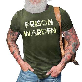 Prison Warden Halloween Office Parties Party Night Costume 3D Print Casual Tshirt - Seseable