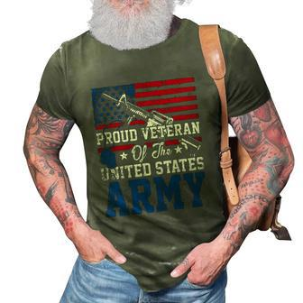 Proud Veteran Of The Us Army Graphic Design Printed Casual Daily Basic V2 3D Print Casual Tshirt - Thegiftio UK