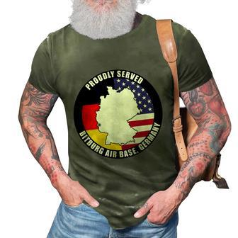 Proudly Served Bitburg Air Base Germany Military Veteran Graphic Design Printed Casual Daily Basic 3D Print Casual Tshirt - Thegiftio UK