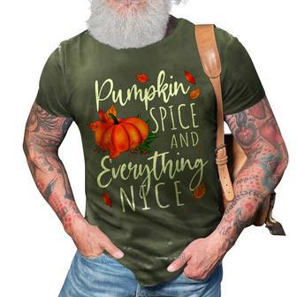 Pumpkin Spice And Everything Nice Thanksgiving Fall Autumn 3D Print Casual Tshirt - Thegiftio UK