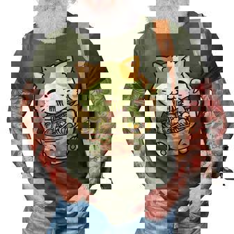 Ramen Cat Kawaii Anime Cat Ramen Lover Kawaii Neko 3D Print Casual Tshirt - Thegiftio