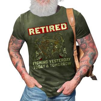 Retired Fishing Everyday 3D Print Casual Tshirt - Seseable