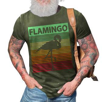 Retro Flamingo Vintage Flamingo 3D Print Casual Tshirt - Thegiftio UK