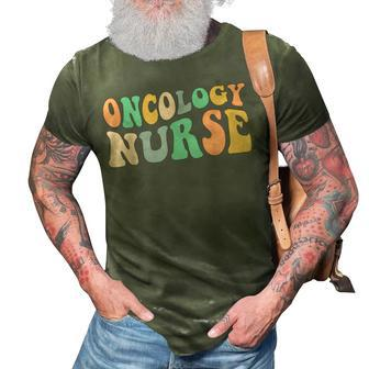 Retro Groovy Oncology Nurse Nursing School Nurses Week 3D Print Casual Tshirt - Thegiftio UK