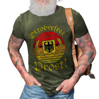 Retro Prost Men Women German Eagle Vintage Oktoberfest 3D Print Casual Tshirt - Thegiftio UK