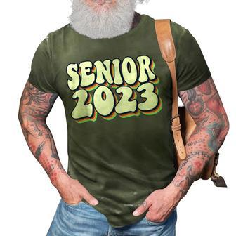 Retro Senior 2023 Back To School Class Of 2023 Graduation 3D Print Casual Tshirt - Thegiftio UK