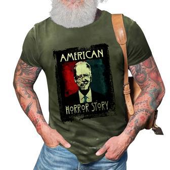 Scary Biden Horror American Zombie Story Halloween Vintage Graphic Design Printed Casual Daily Basic 3D Print Casual Tshirt - Thegiftio UK