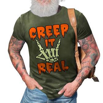 Scary Funny Halloween Creep It Real 3D Print Casual Tshirt - Seseable