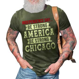 Strong American Pray For Chicago Chicago Shooting 3D Print Casual Tshirt - Seseable
