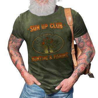 Sun Up Club 3D Print Casual Tshirt - Seseable