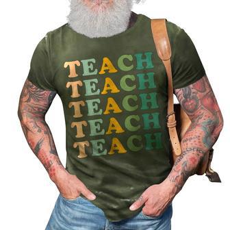 Teach Boho Teacher Crewneck Elementary School Teacher 3D Print Casual Tshirt - Thegiftio UK