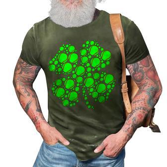 Tennis Ball Irish Shamrock Lucky Clover St Patricks Day 3D Print Casual Tshirt - Thegiftio UK