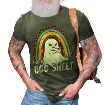 This Is Boo Sheet Ghost Retro Halloween Costume Men Women 3D Print Casual Tshirt - Thegiftio UK