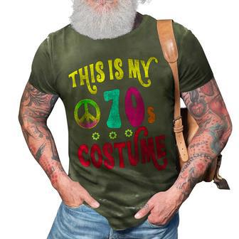 This Is My 70S Costume Funny Groovy Peace Halloween 3D Print Casual Tshirt - Thegiftio UK