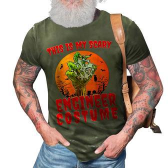This Is My Scary Engineer Costume Zombie Spooky Halloween 3D Print Casual Tshirt - Seseable
