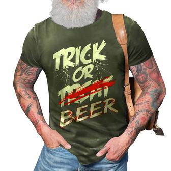 Trick Or Beer - Trick Or Treating Halloween Beer Drinkers  3D Print Casual Tshirt