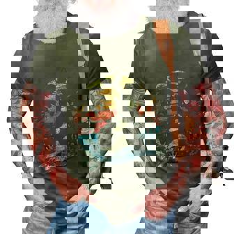 Tropical Beach Ocean Animal Killer Whale Gift Retro Orca Graphic Design Printed Casual Daily Basic 3D Print Casual Tshirt - Thegiftio