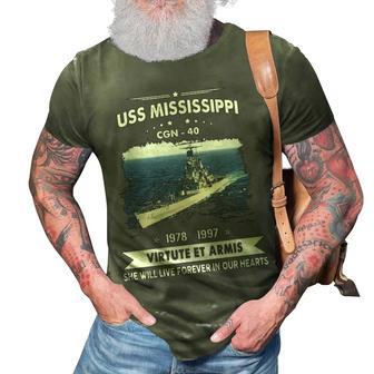 Uss Mississippi Cgn 3D Print Casual Tshirt - Monsterry DE