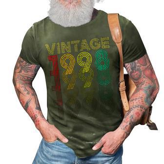 Vintage 1998 Funny 24 Years Old Men And Women 24Th Birthday 3D Print Casual Tshirt - Seseable