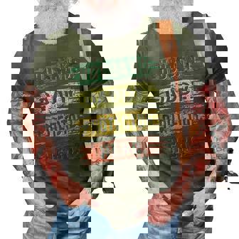 Vintage Husband Daddy Protector Dad Hero Happy Fathers Day 3D Print Casual Tshirt - Thegiftio UK