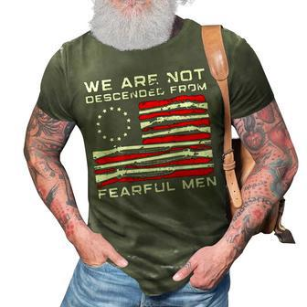 We Are Not Descended From Fearful Men 3D Print Casual Tshirt - Monsterry UK