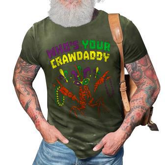 Whos Your Crawdaddy Crawfish Jester Beads Funny Mardi Gras 3D Print Casual Tshirt - Thegiftio UK
