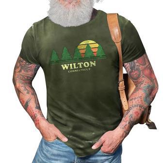 Wilton Ct Vintage Throwback Tee Retro 70S Design 3D Print Casual Tshirt | Mazezy